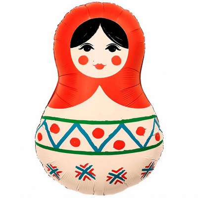 Шар фигура "Русский узор",80 см