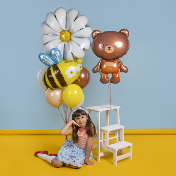 Шар фигура "Любимый мишка",90 см