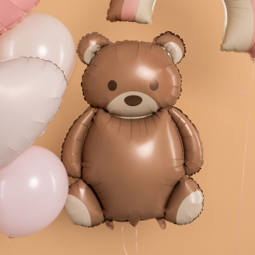 Шар фигура "Мишка бурый,сатин",89 см
