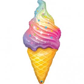 Фигура фольга "Мороженное радуга"