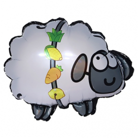 Фигура фольга"Бело-серая овечка"