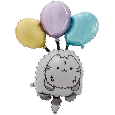 Шар фигура "ПушМяу на воздушных шарах", 100 см Шар фигура "ПушМяу на воздушных шарах", 100 см