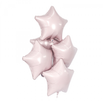 Шар звезда "Пыльная роза",46 см