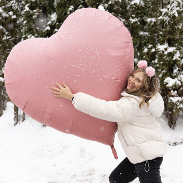Шар сердце "Гигант розовый", 160 см