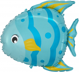 Фигура фольга "Рыбка голубая"
