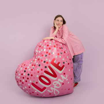 Шар сердце "Гигантская любовь",160 см