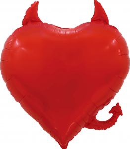 Воздушный шар в форме сердца "Чертёнок" Воздушный шар в форме сердца "Чертёнок"
