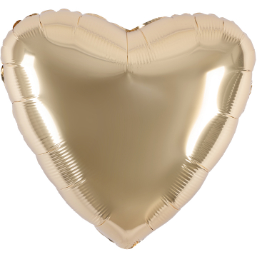 Шар сердце "Шампань"