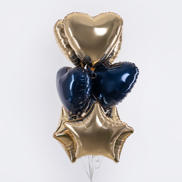 Шар сердце "Шампань"