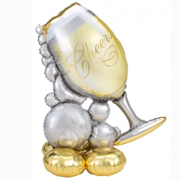 Фигура фольга "Шампанское air", 129 см Фигура фольга "Шампанское air", 129 см