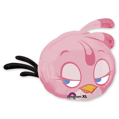 Шар Фигура фольга "Angry Birds Розовая Птица"