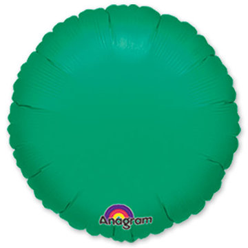Шар Круг фольга зеленый 46 см