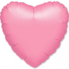 Шар Сердце фольга розовое 46 см