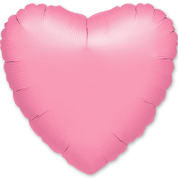 Шар Сердце фольга розовое 46 см