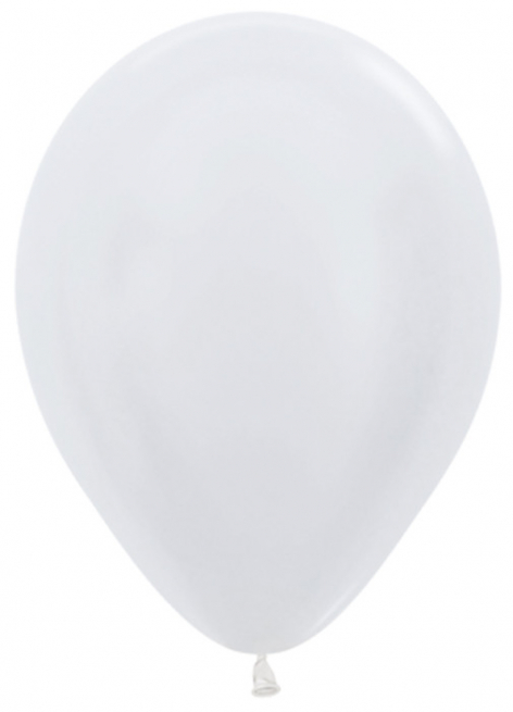 Стандартный шар Белый Металлик, 36 см