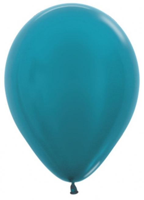 Стандартный шар Бирюзовый, Металлик, 36 см