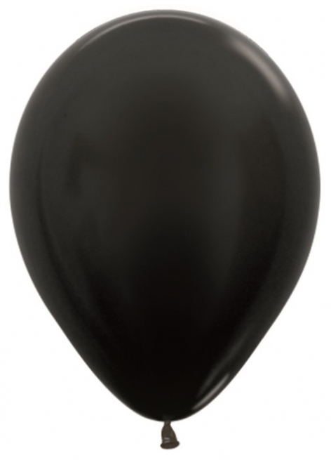 Стандартный шар Черный Металлик, 36 см