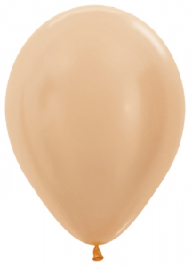 Стандартный шар Персиковый, Металлик,36 см