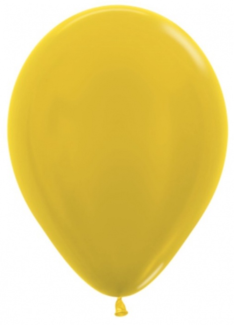 Стандартный шар Желтый, Металлик, 36 см