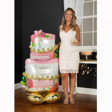 Фигура фольга "Свадебный торт", 149 см Фигура фольга "Свадебный торт", 149 см