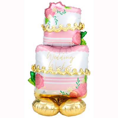 Фигура фольга "Свадебный торт", 149 см
