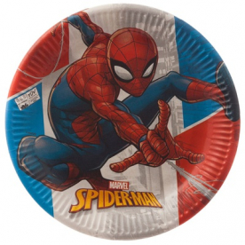 Тарелка ЭКО "Человек паук",23 см, 8 шт