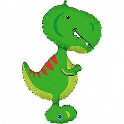 Фигура фольга "Динозавр Тираннозавр",зеленый