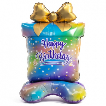 Фигура фольга "Подарок air",на подставке Фигура фольга "Подарок air",на подставке