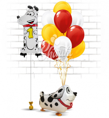 Вариант оформления "Цифра Далматинец годик" Вариант оформления "Цифра Далматинец годик"