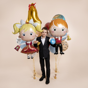 Фигура фольга "Ученик",107 см