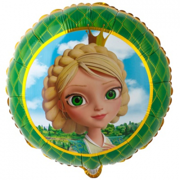 Круг фольга "Принцесса Василиса", с 2х сторон разные Круг фольга "Принцесса Василиса", с 2х сторон разные