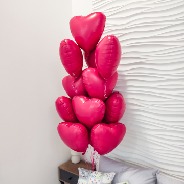 Шар сердце "Viva Nagenta"