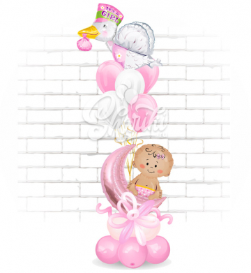 Композиция "Аист и малышка" Композиция "Аист и малышка"