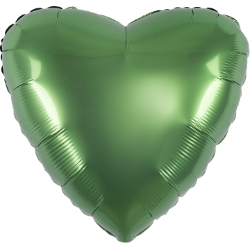 Сердце фольга "Зелёный мох" Сердце фольга "Зелёный мох"