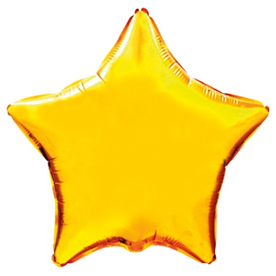 Шар Звезда фольга "Золото", 46 см.